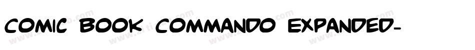 Comic Book Commando Expanded字体转换
